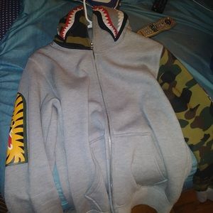 Grey Bape Hoodie